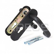 Картинка Ручки на планке для противопожарных замков (1900, 2000, 3000) Apecs HP-72.1303-BL черный